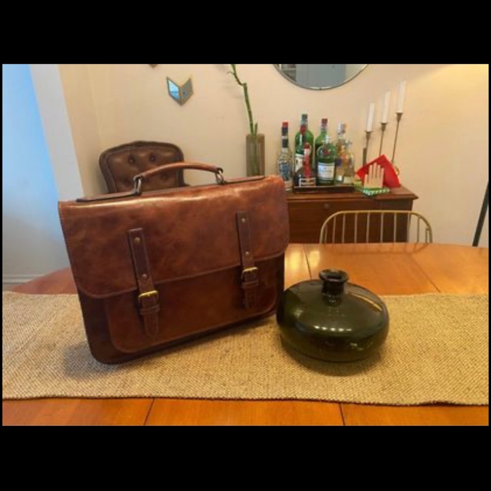 Fossil leather bag